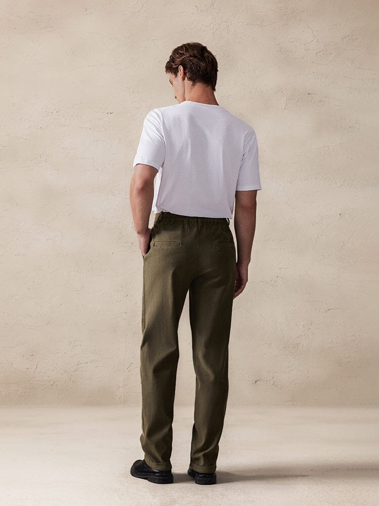 Pantalón de ante elástico