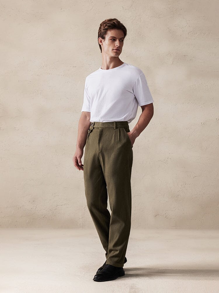 Pantalón de ante elástico