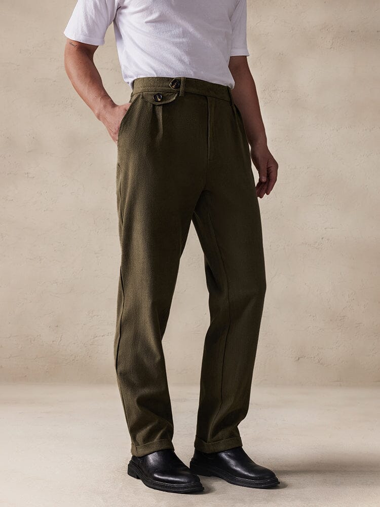 Pantalón de ante elástico