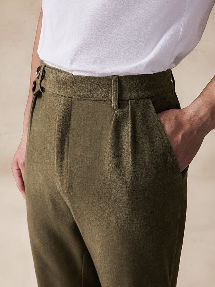 Pantalón de ante elástico