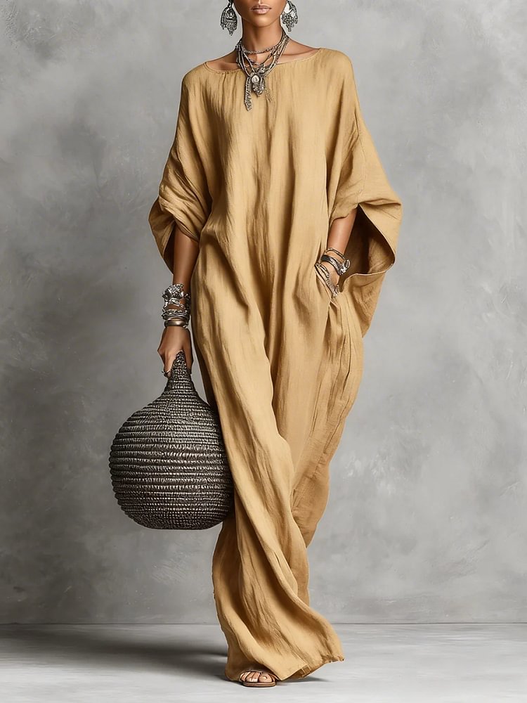Vestido maxi Isla tipo kaftán