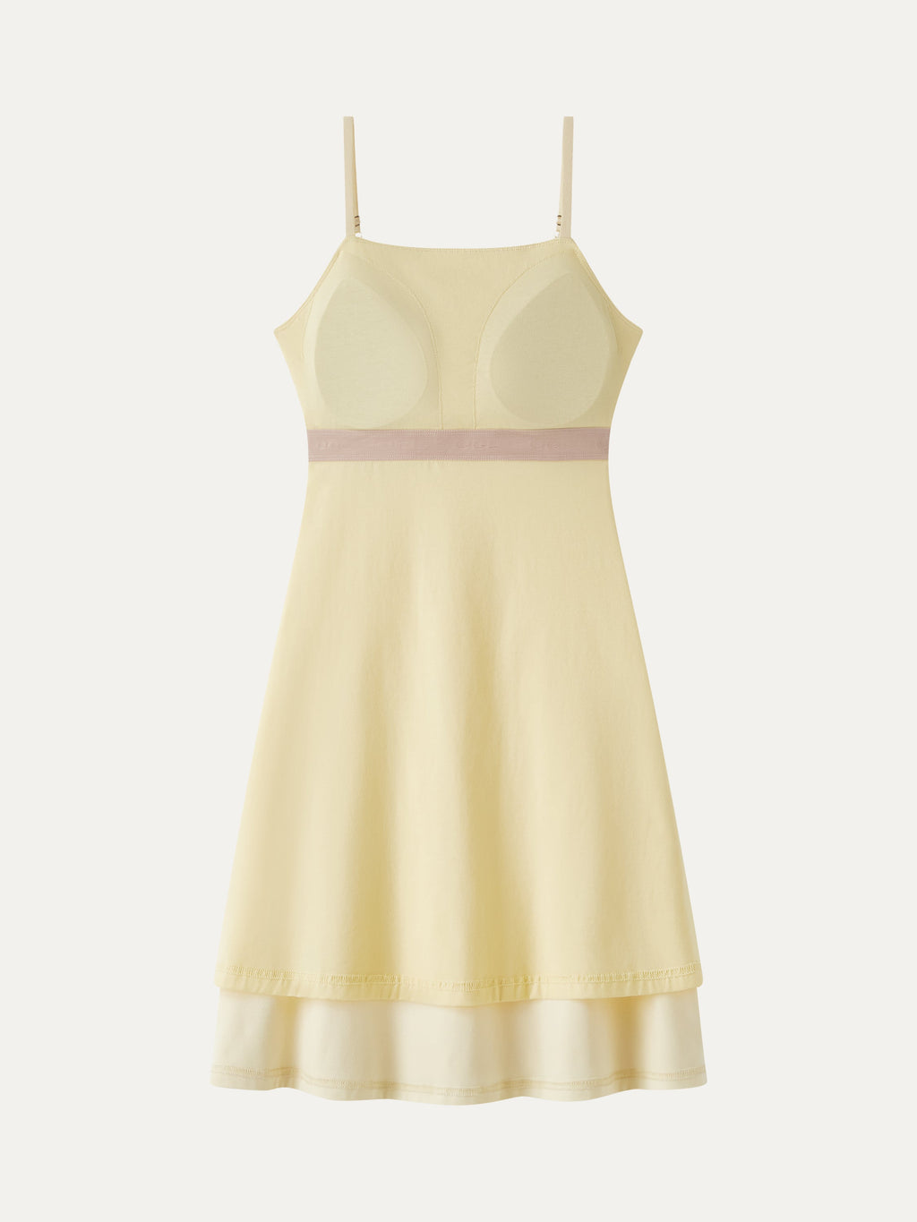 Vestido brami mini de cuello cuadrado fruncido con tirantes finos
