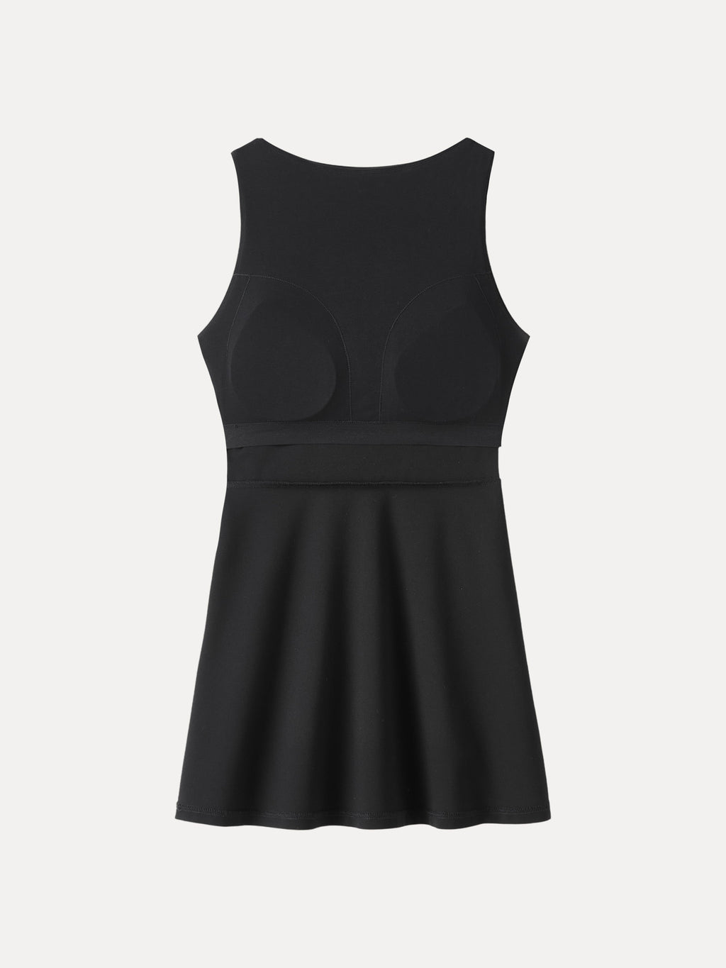 Vestido brami mini de cuello barco corte evasé
