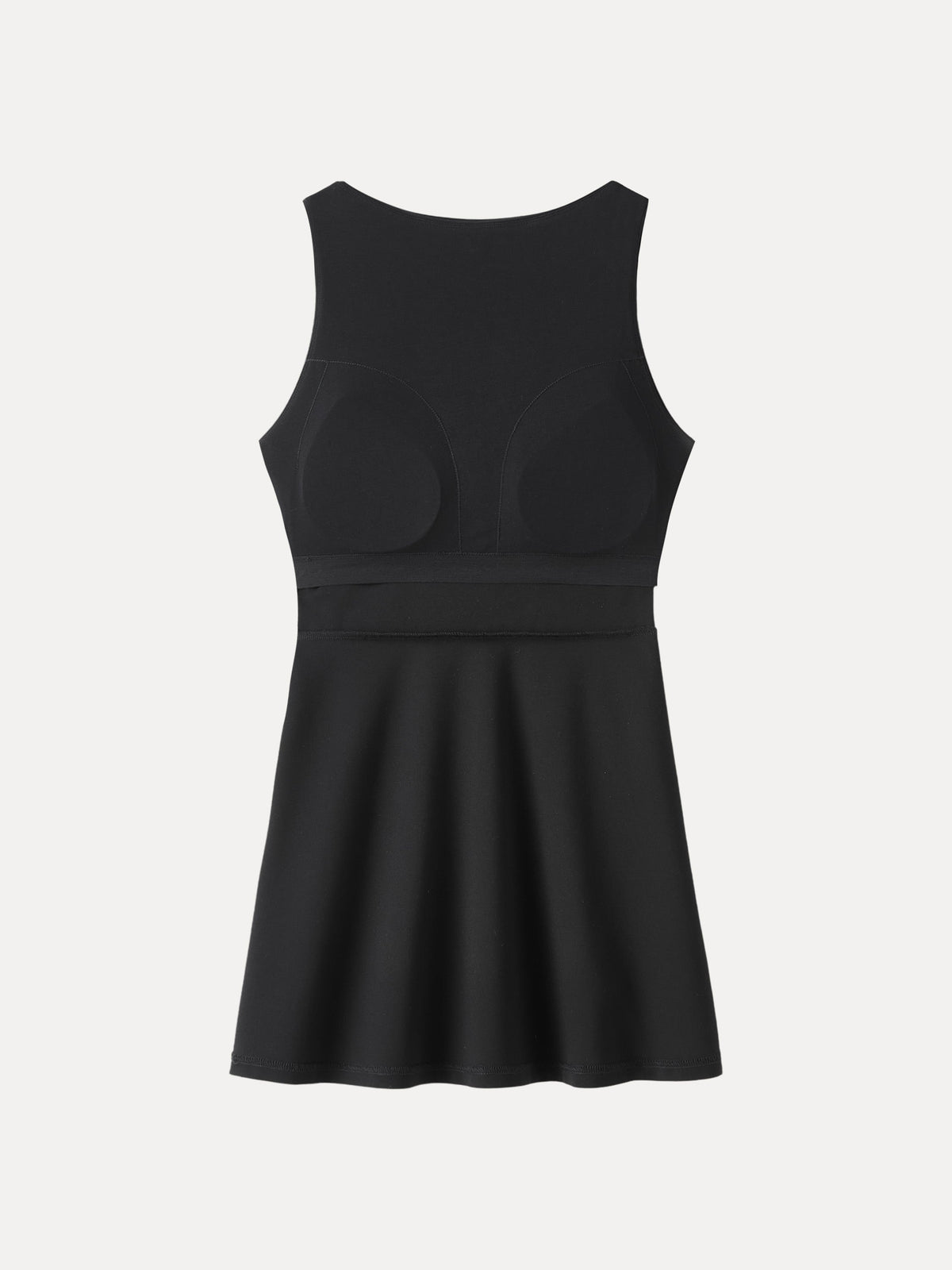 Vestido brami mini de cuello barco corte evasé