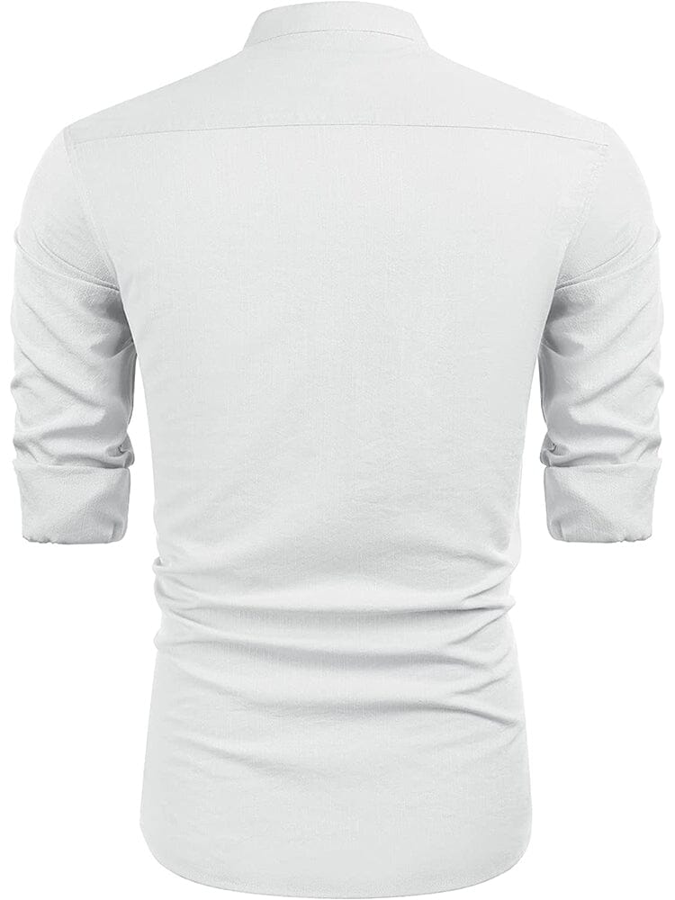 Camisa guayabera cubana de lino bordada