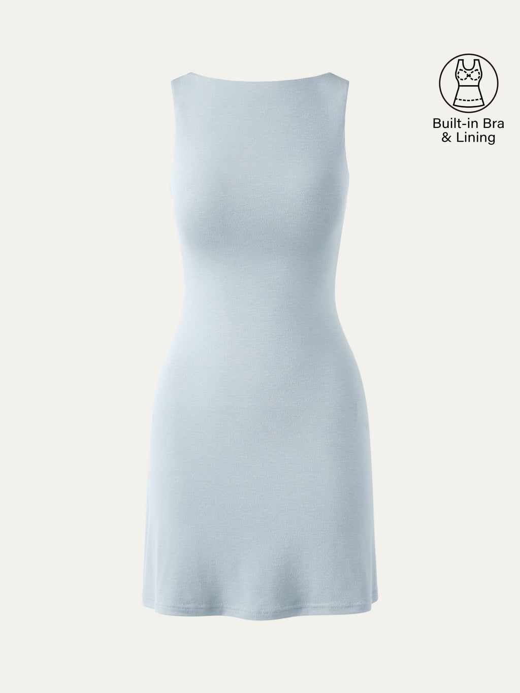 Vestido brami mini de espalda abierta sin bandas