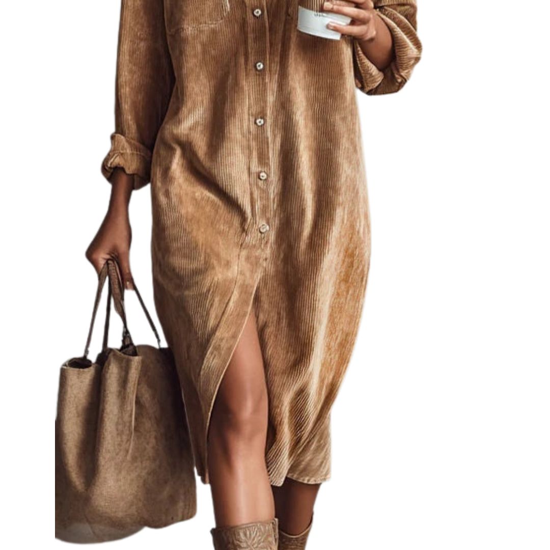 Vestido midi Florence de pana