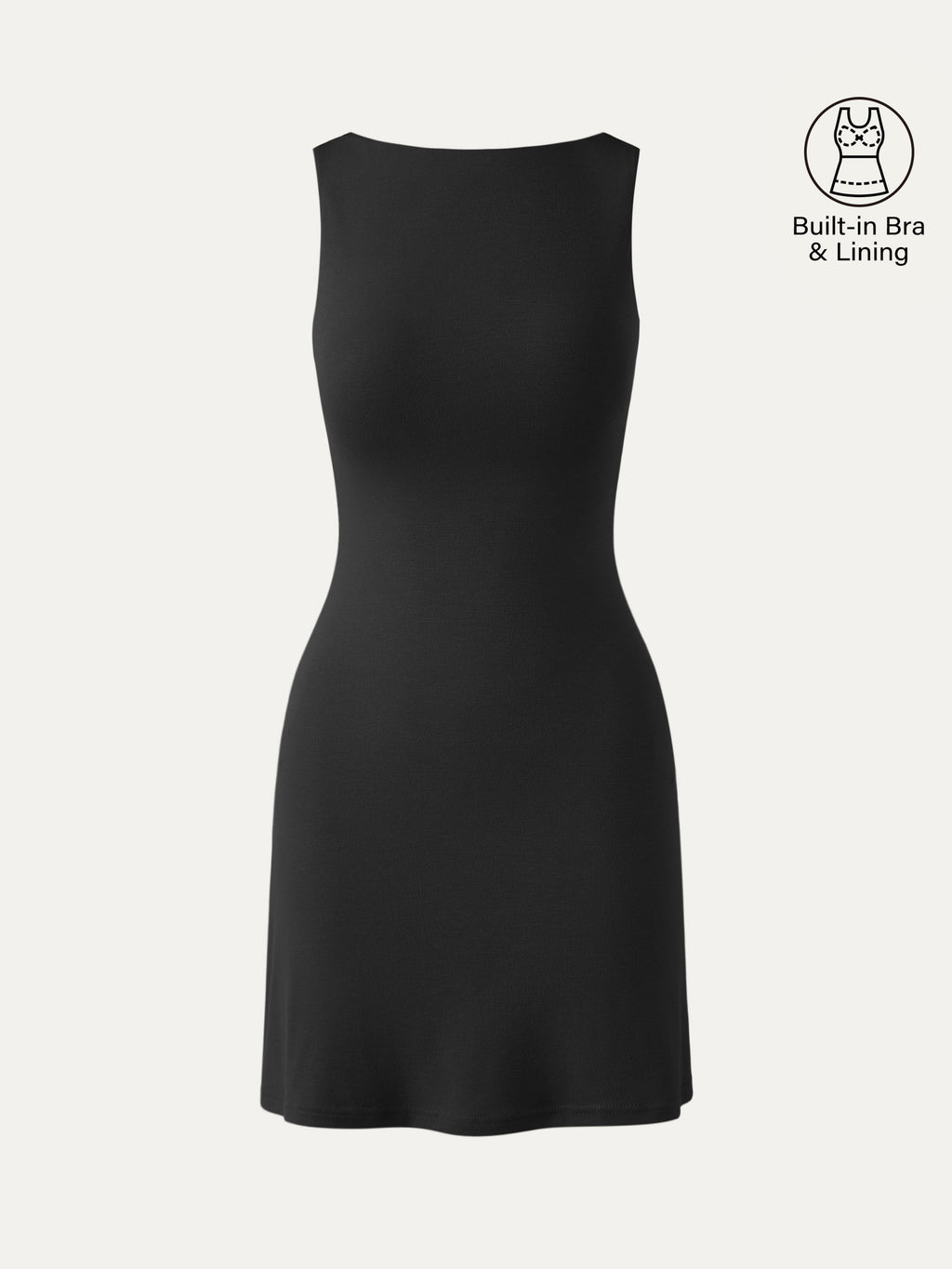 Vestido brami mini de espalda abierta sin bandas
