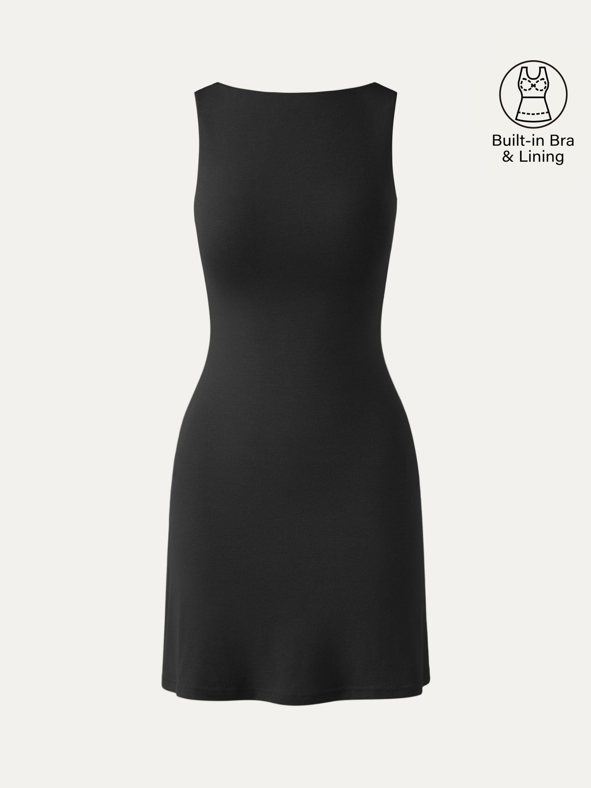 Vestido brami mini de espalda abierta sin bandas