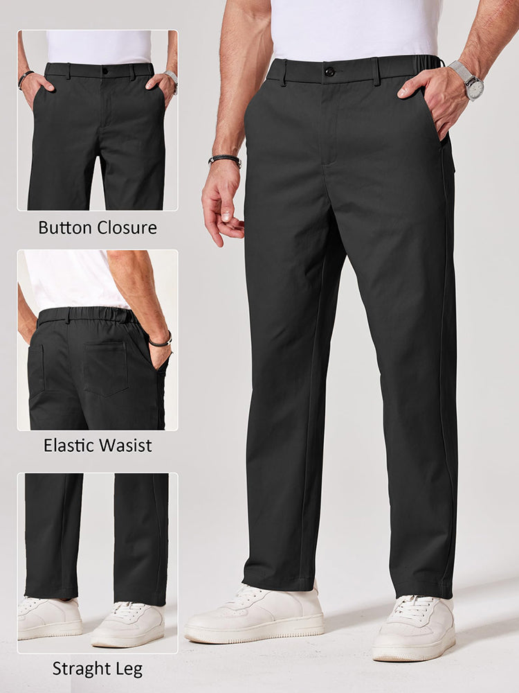 Pantalón chino elástico business casual