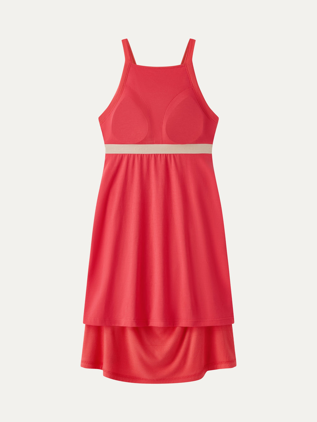 Vestido corto brami de cuello cuadrado fruncido y sensación fresca
