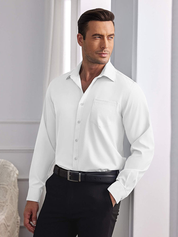 Camisa de vestir formal antiarrugas