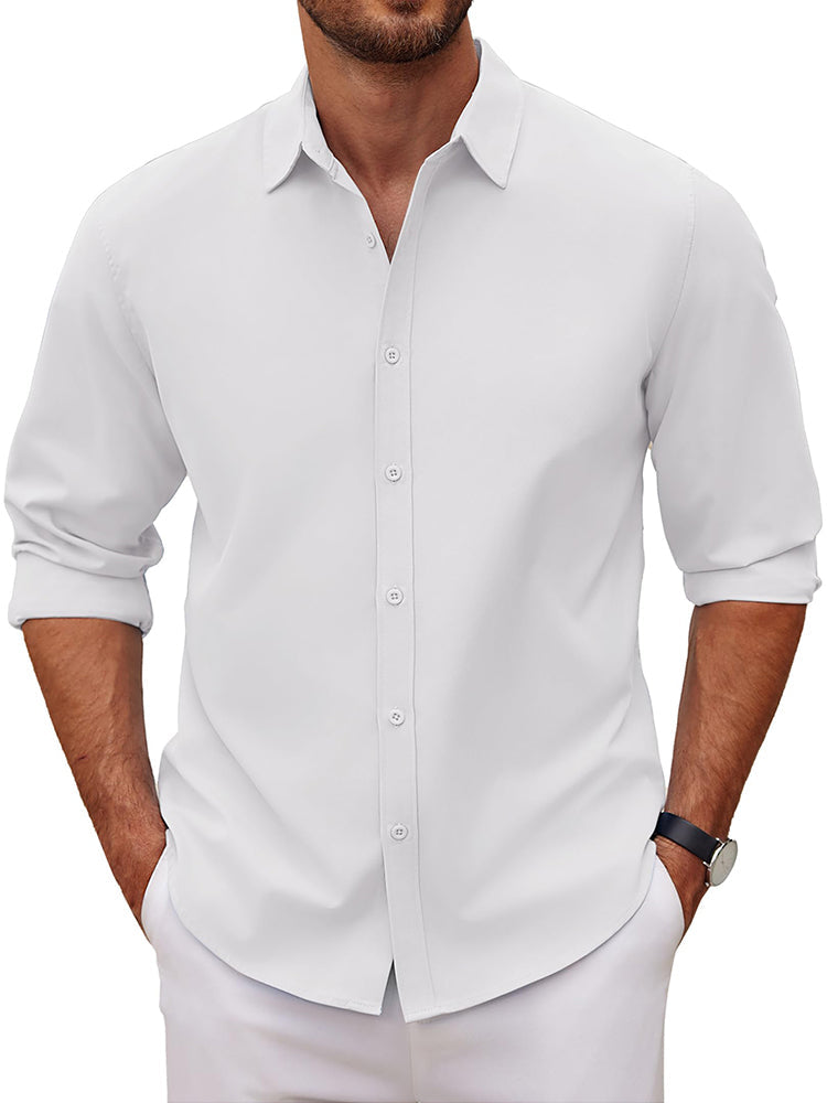 Camisa de vestir casual de botones