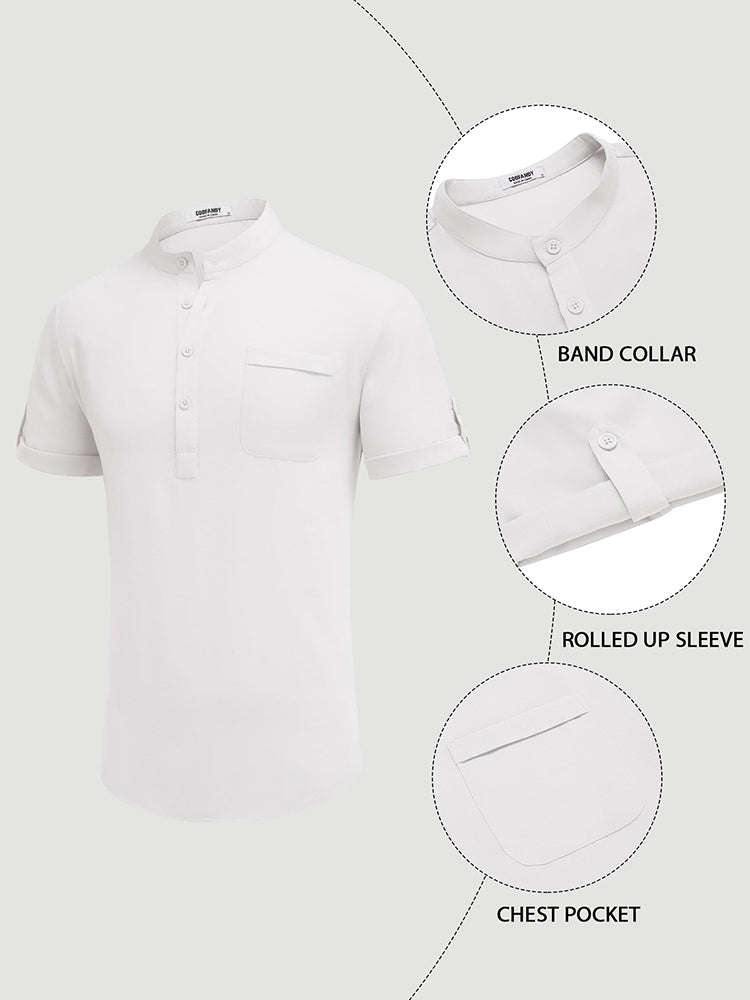 Camisa henley casual de verano