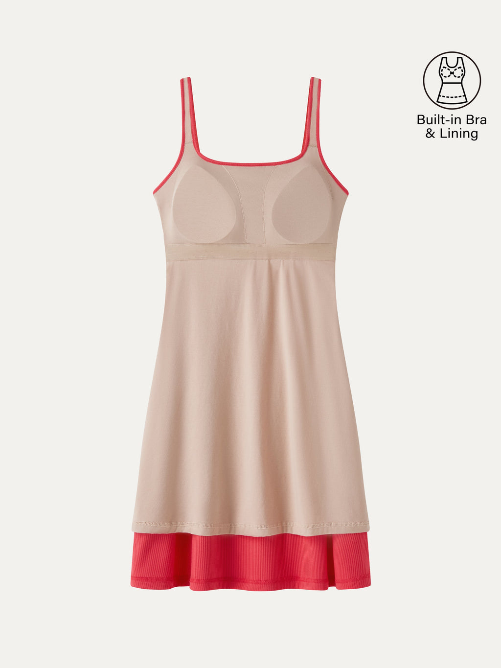 Vestido brami de cuello cuadrado y espalda abierta, tacto fresco