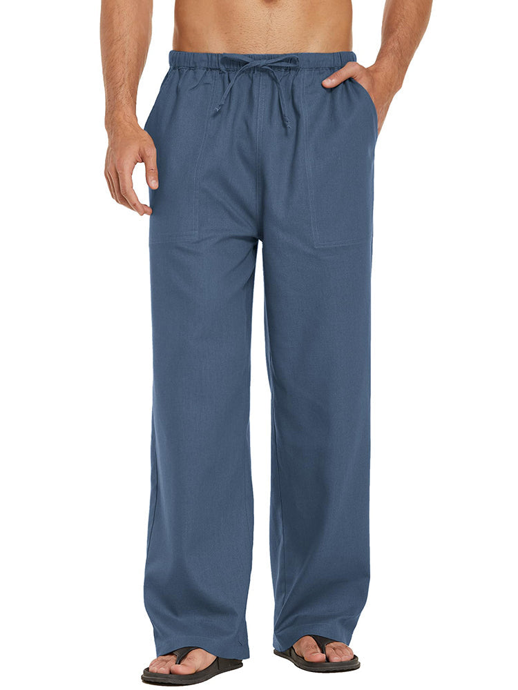 Pantalón holgado estilo lino