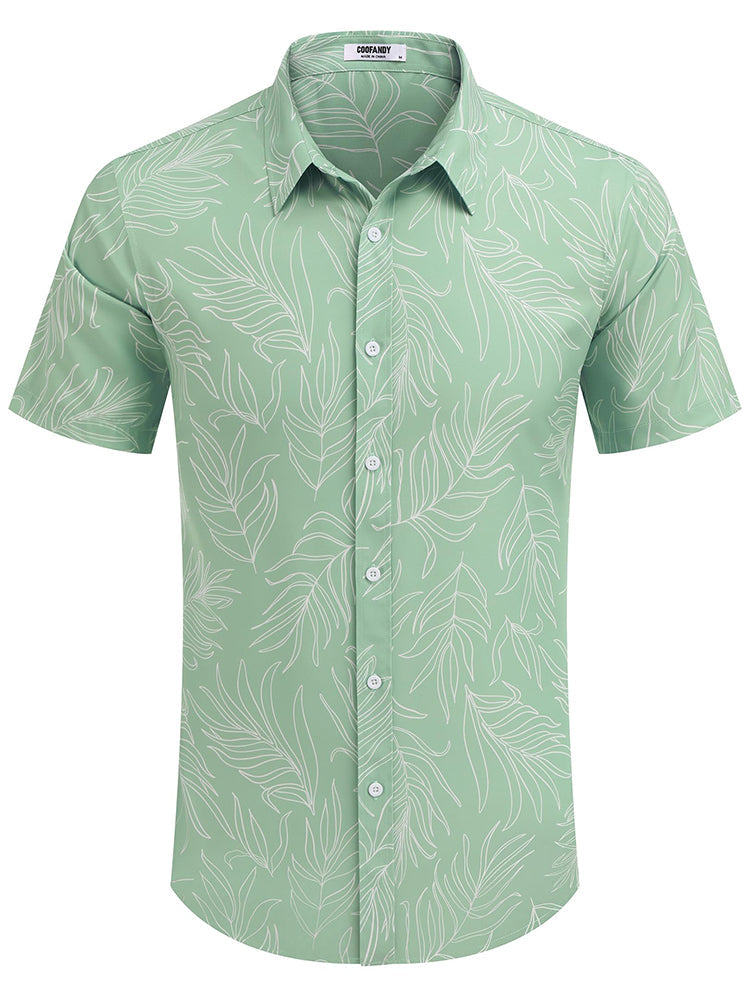 Camisa hawaiana estampada de vacaciones