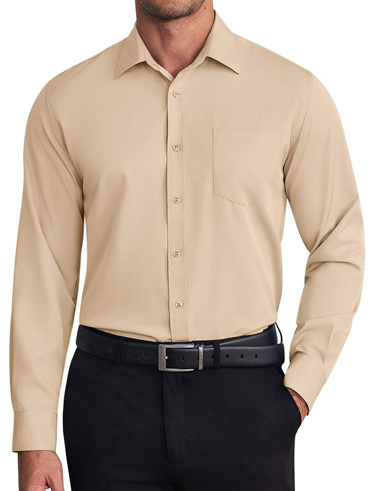 Camisa de vestir formal antiarrugas