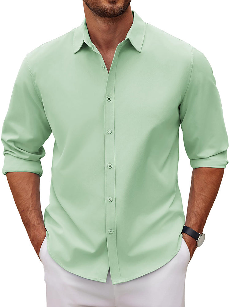 Camisa de vestir casual de botones