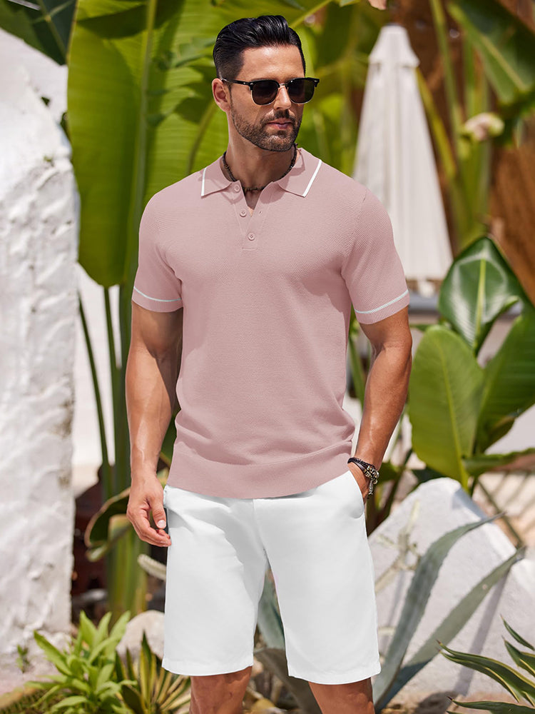 Polo de punto casual para el golf
