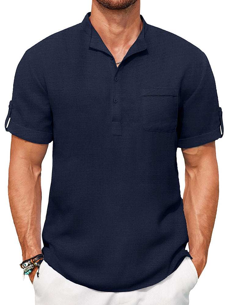 Camisa henley casual de verano
