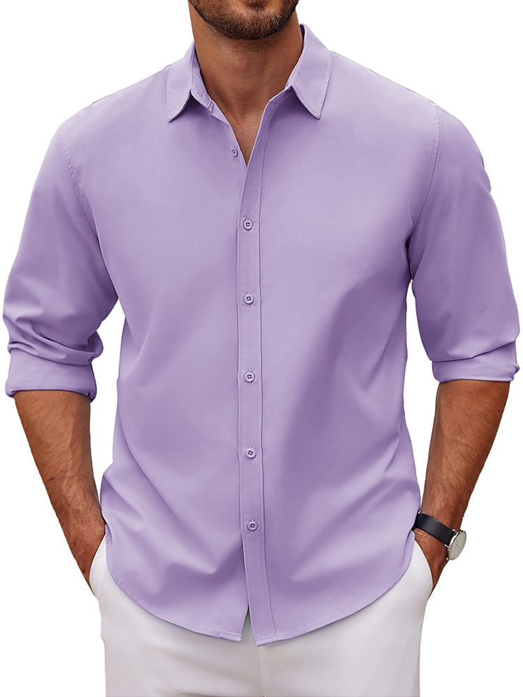 Camisa de vestir casual de botones