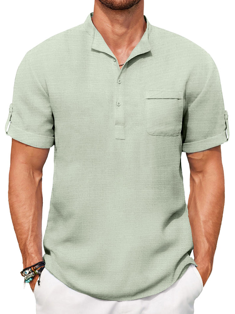 Camisa henley casual de verano