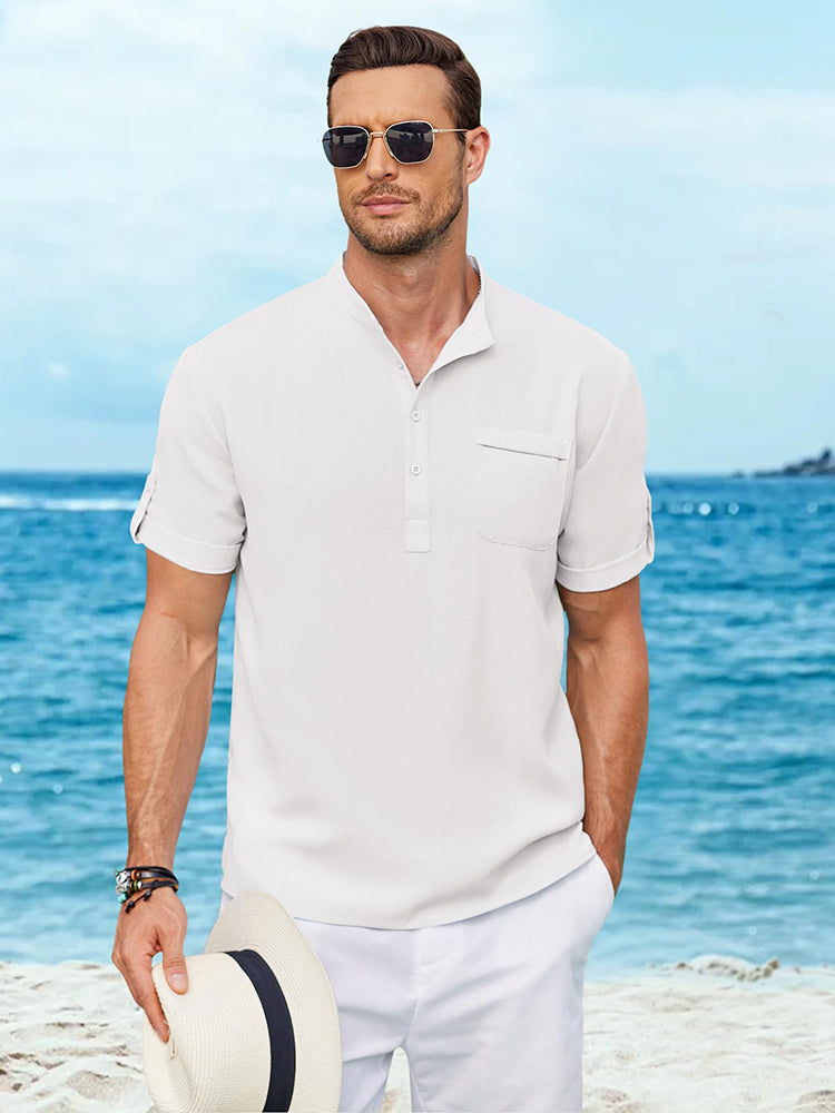 Camisa henley casual de verano