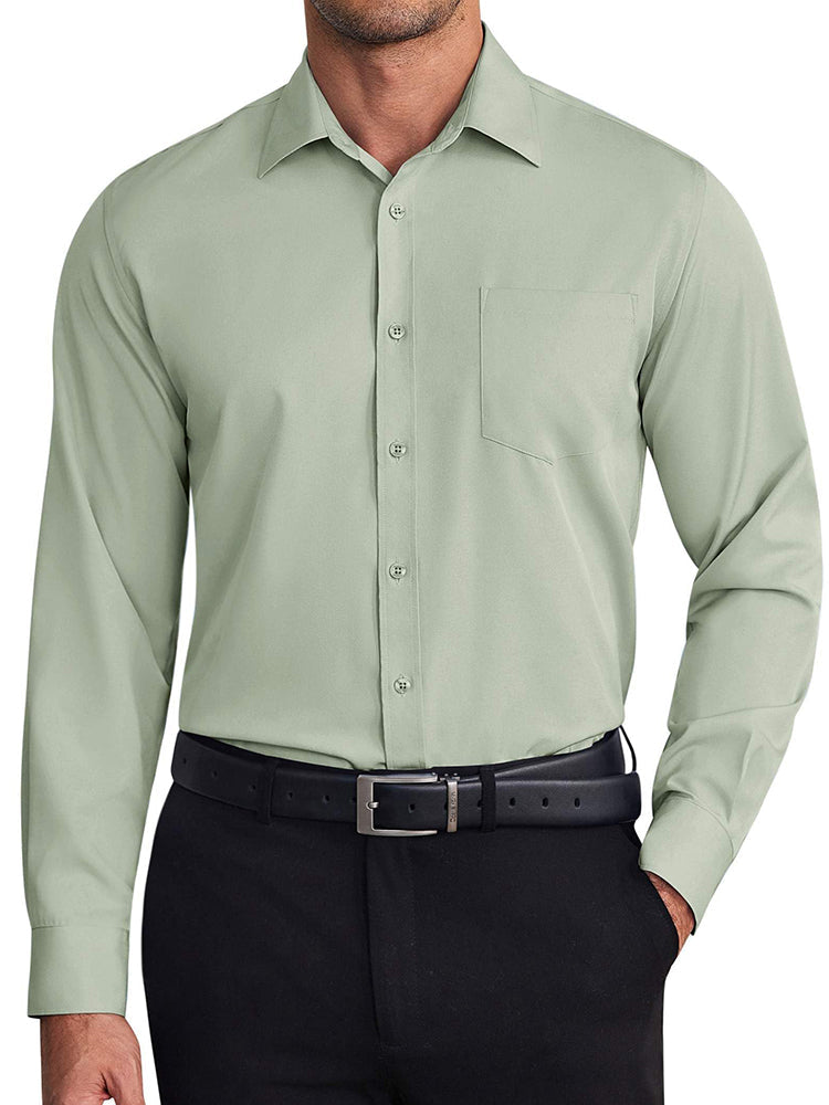 Camisa de vestir formal antiarrugas