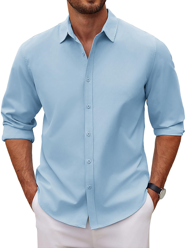 Camisa de vestir casual de botones