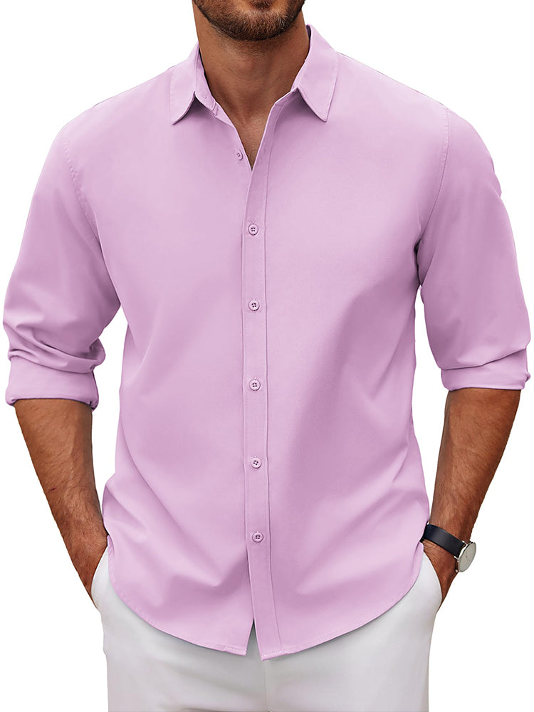 Camisa de vestir casual de botones