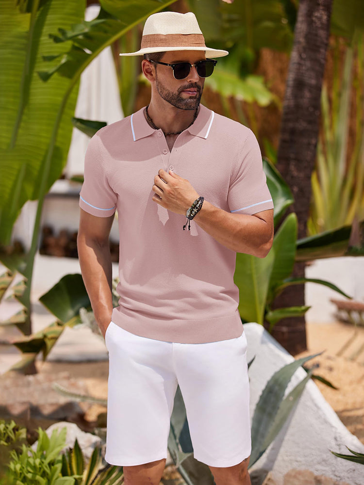 Polo de punto casual para el golf