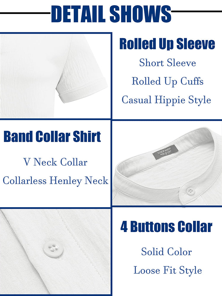 Camisa henley suave y transpirable