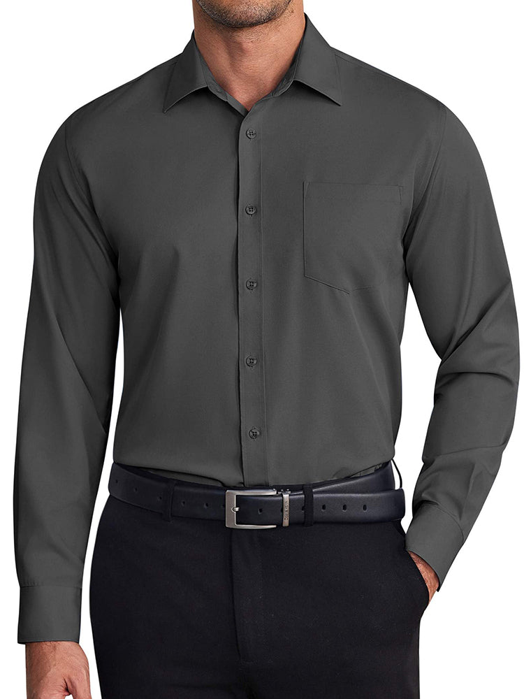 Camisa de vestir formal antiarrugas