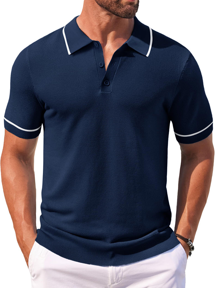 Polo de punto casual para el golf