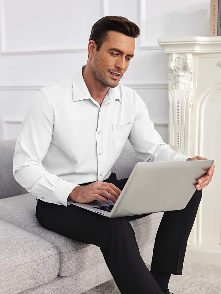 Camisa de vestir formal antiarrugas