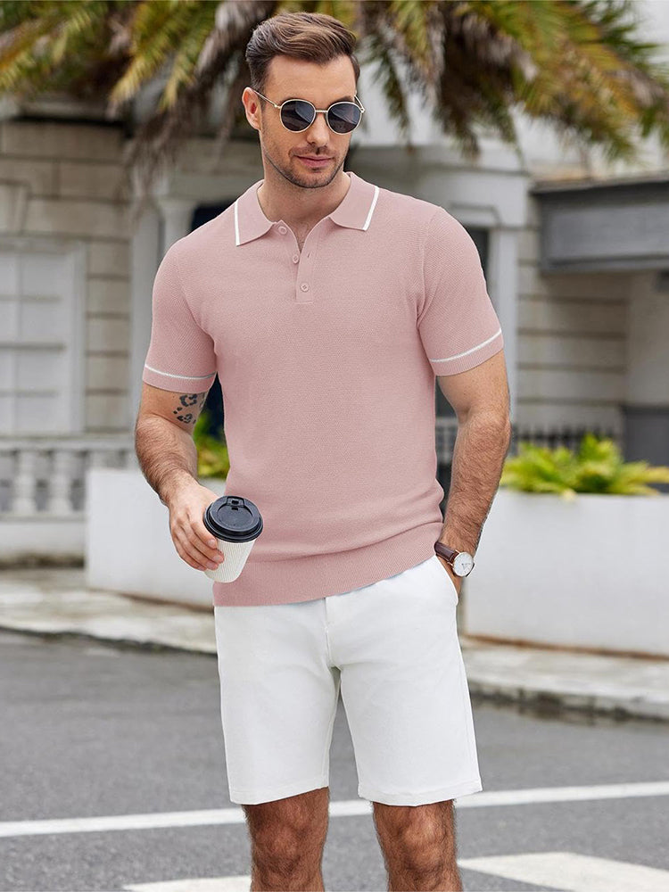 Polo de punto casual para el golf