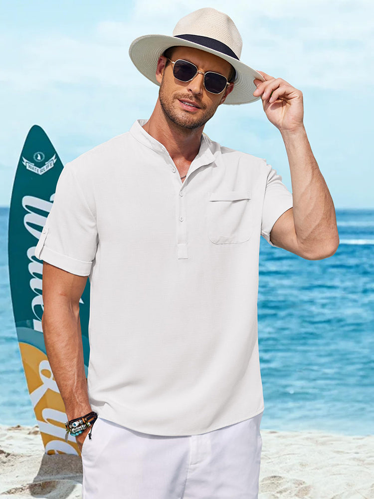 Camisa henley casual de verano