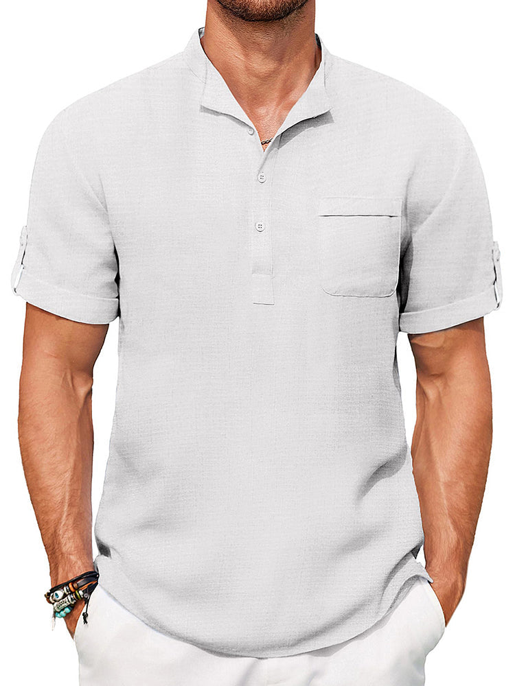 Camisa henley casual de verano