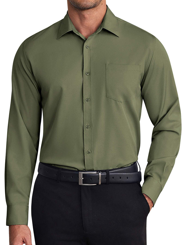 Camisa de vestir formal antiarrugas