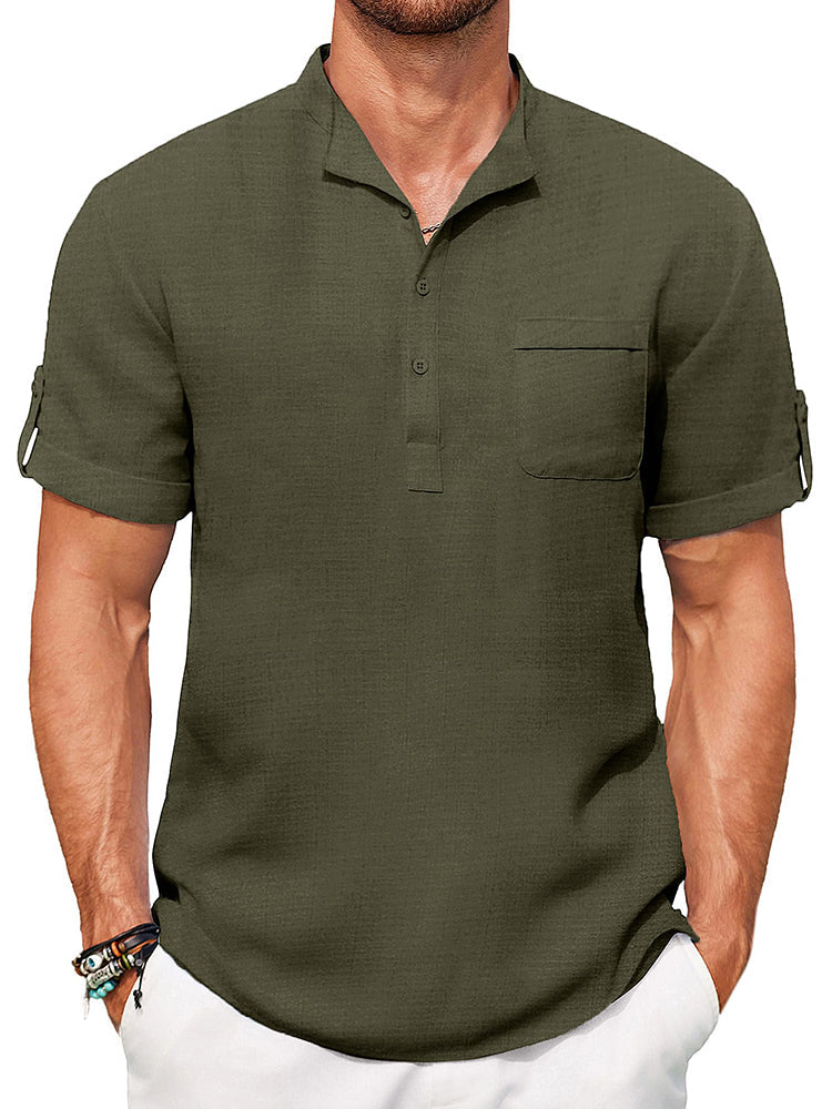 Camisa henley casual de verano