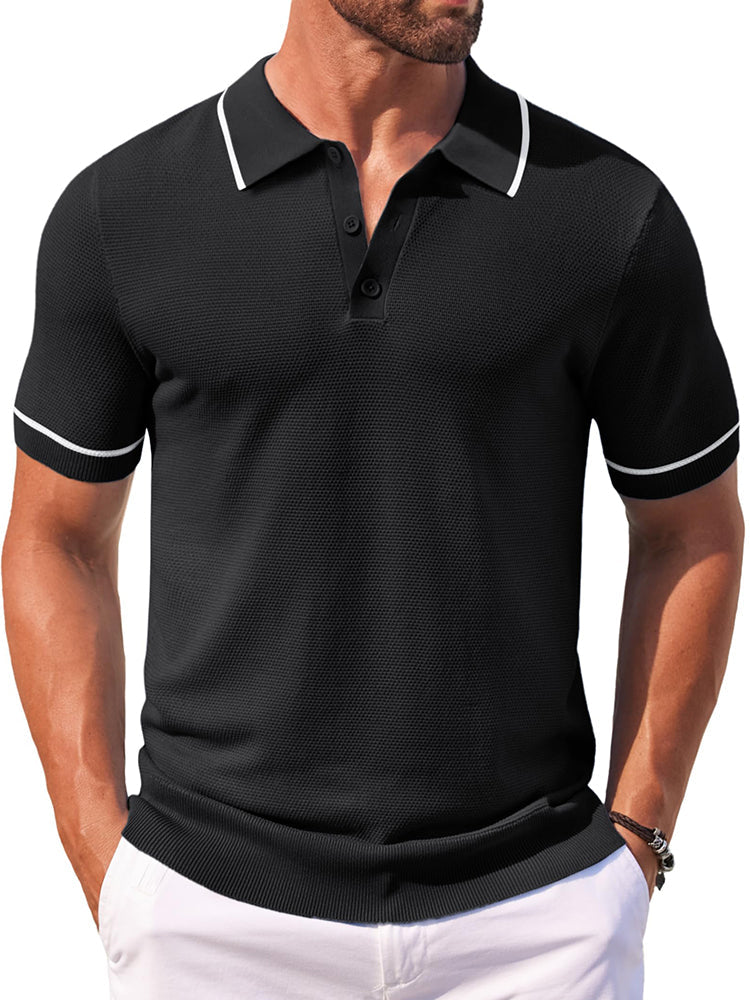 Polo de punto casual para el golf