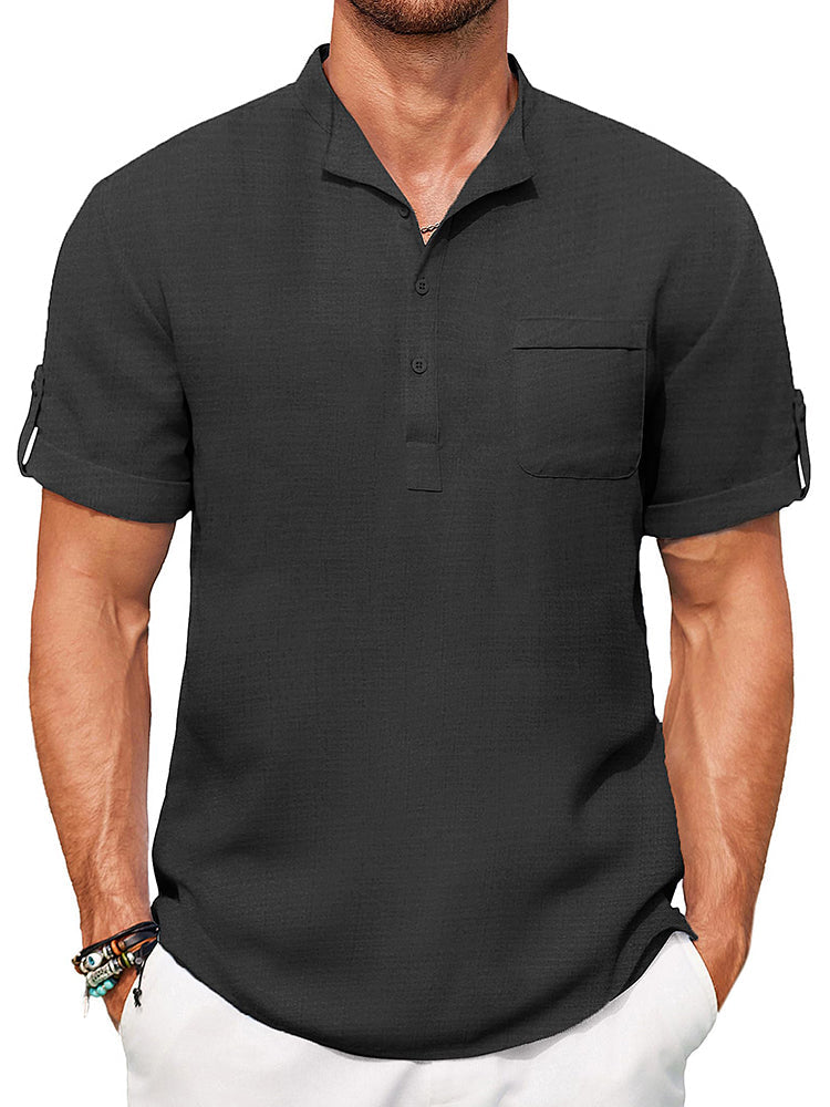 Camisa henley casual de verano