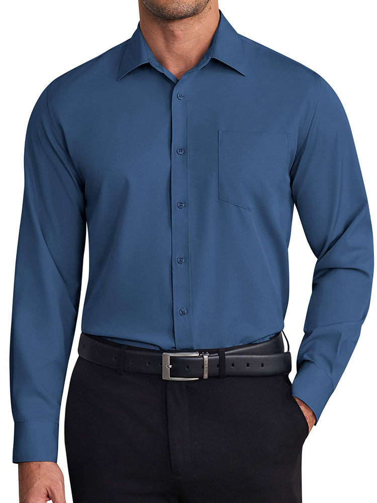 Camisa de vestir formal antiarrugas
