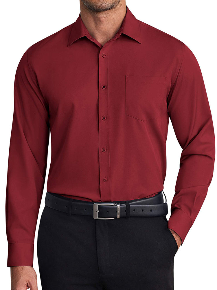 Camisa de vestir formal antiarrugas