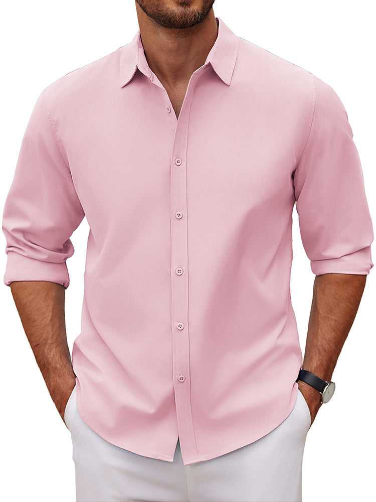 Camisa de vestir casual de botones