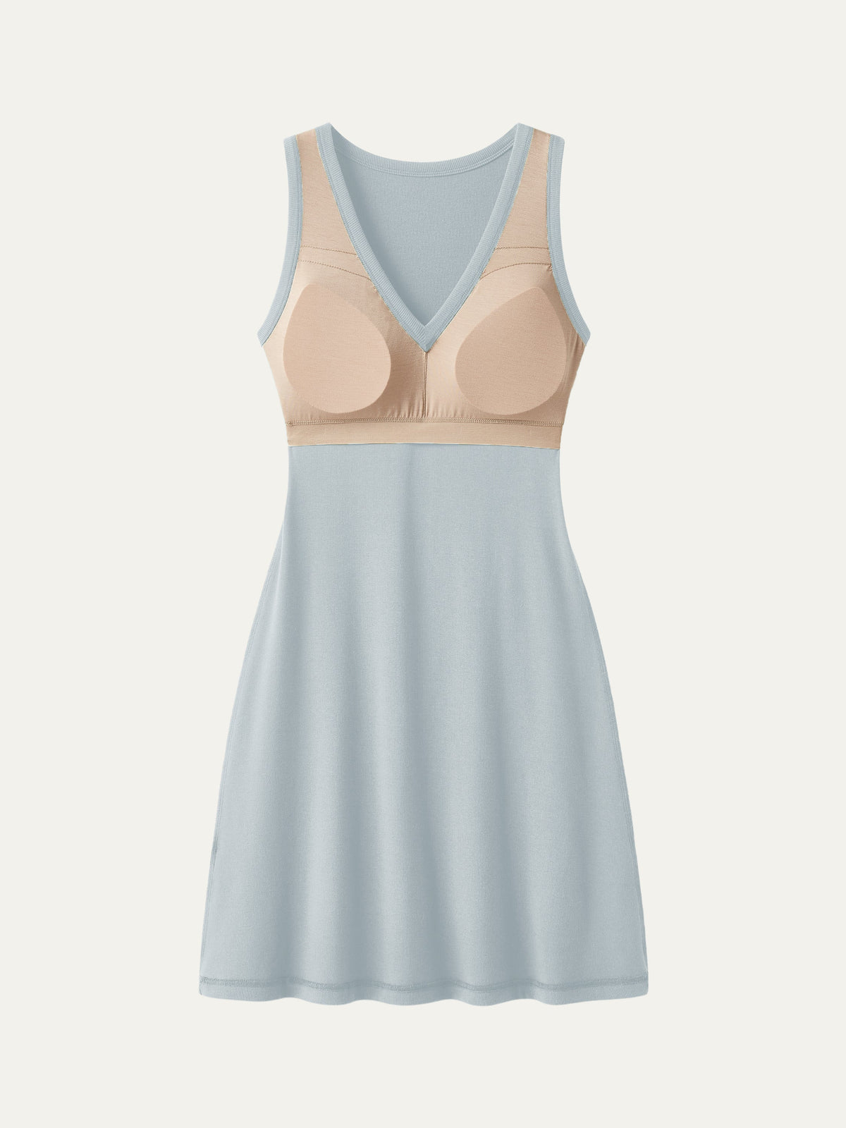 Vestido brami tank línea A de cuello en V vaporoso