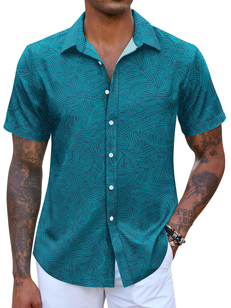 Camisa hawaiana estampada de vacaciones