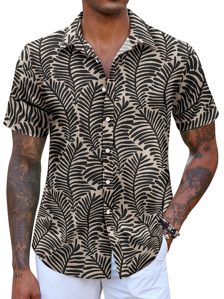 Camisa hawaiana estampada casual