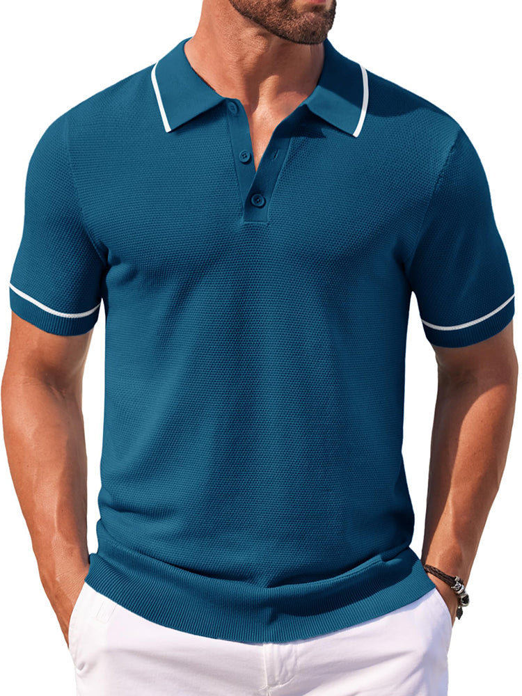 Polo de punto casual para el golf